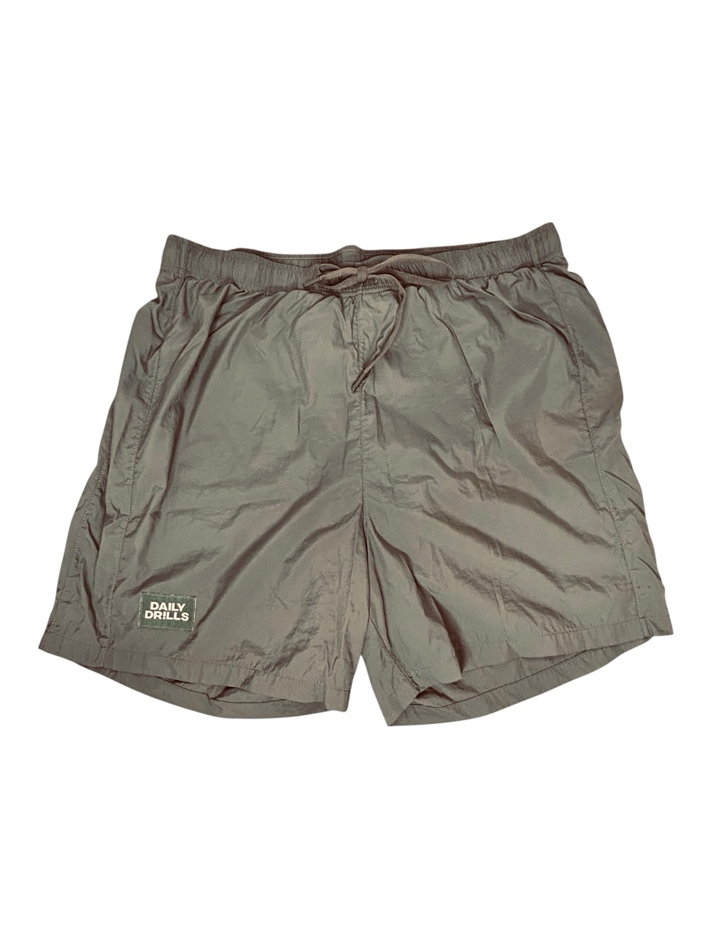 Daily Drills Lined Athletic Drawstring Shorts Men’s Size Large Green Gym